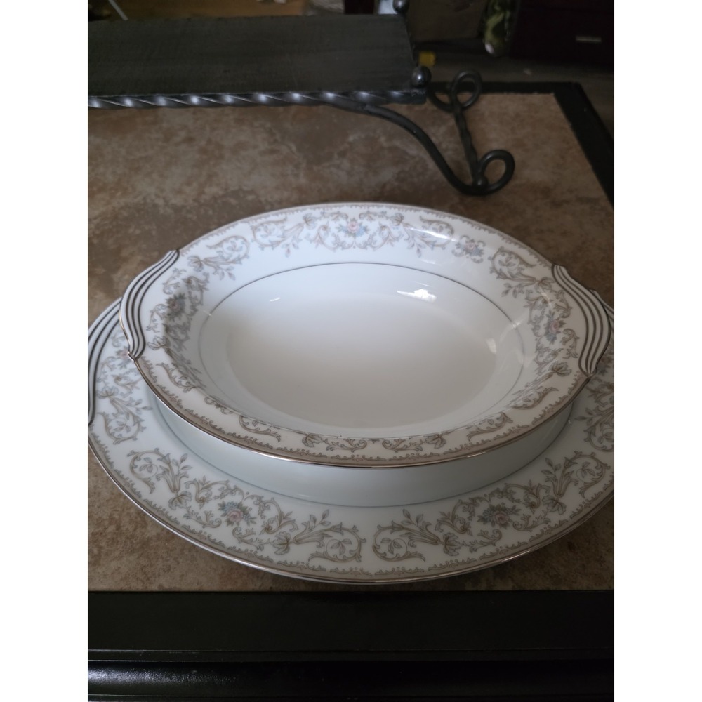 Noritake China Westbrook 5907 Serving‎ Set  Platter, Bowl, Sugar, Creamer  1950s - Picture 7 of 13